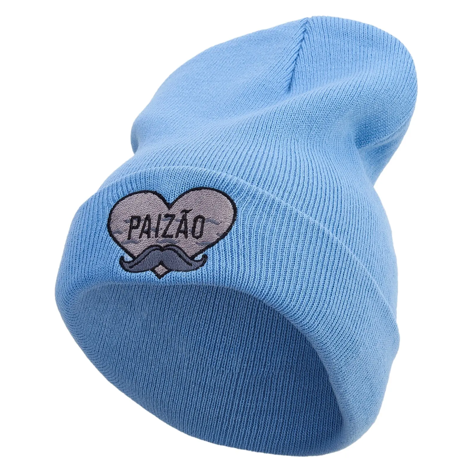 Beard Papi Embroidered 12 Inch Long Knitted Beanie