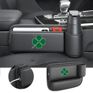 Alfa Romeo Giulia Stelvio Car Seat Gap Storage Box, PU Leather, 1pc/2pcs, Durable & Easy Clean, Multifunctional Car Interior Accessory