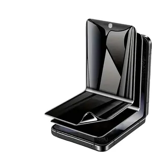 2pcs Anti-Spy Folding Screen Protector Film, Compatible with Galaxy Z Flip Series, 180° Foldable, Anti-Glare Design, Mobile Privacy Guard