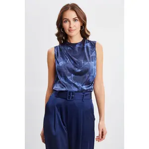 Night Shadow Silk Top