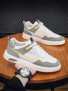Men's shoes four seasons new breathable canvas shoes men's Korean version of the trend of all-match white men's sports and leisure sneakers trendy shoes