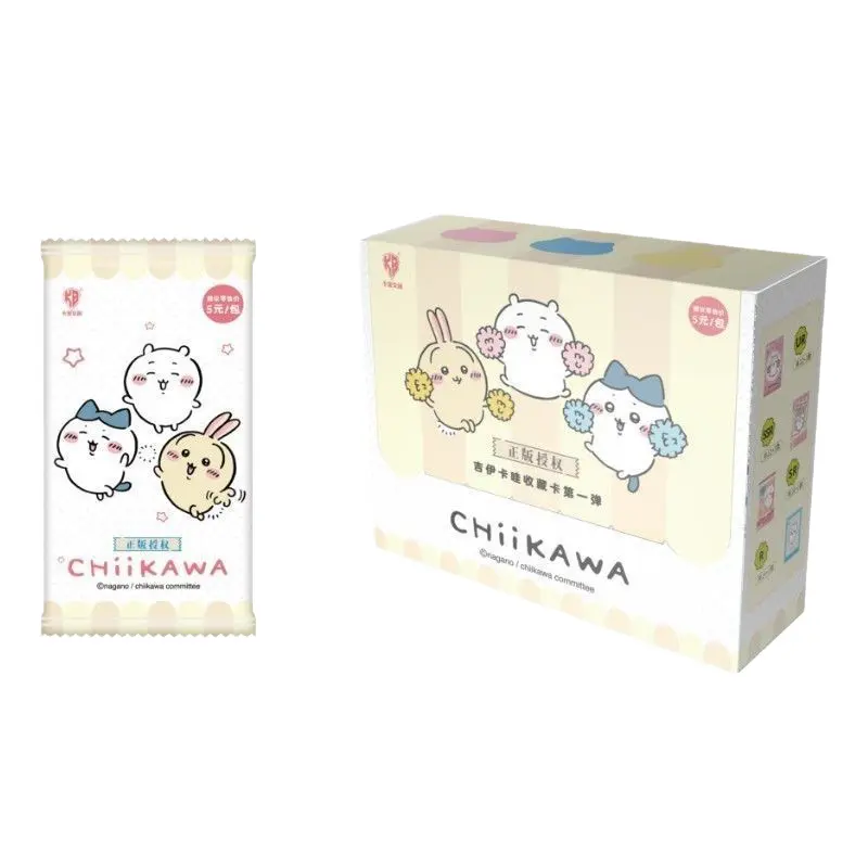 New KABAO Cultural Creative Collectible Chiikawa Cards Pack Official Anime Merchandise Anime Card Toy Birthday Gift
