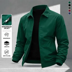 Men's Casual Lapel Jacket Fabric Tactical-grade windproof and abrasion-resistant fabric with zipper design Minimalist style perfect for everyday streetwear, sports, business, and commuting The ideal versatile outerwear for fashion-forward looks Coats Thin