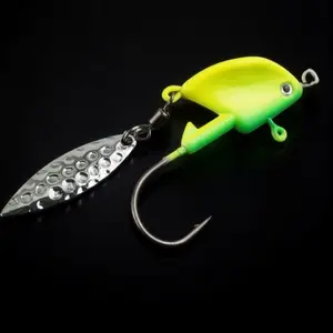 Stainless Steel Jerkbait Kit, 360 Swivel Spoons with Treble Hooks. Saltwater & Freshwater Lures for Trout, Bass, Perch Fishing. 5 Sizes, Anti-Rust Precision Design.