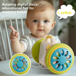1 Set Baby Tumbler Toy, Suitable for 12M+, 8-in-1 Sensory Crawling Learning Push Car, Early Educational & Interactive, Helps with Head-up Practice & Crawling Training, Accompanies Baby Growth, Perfect Gift for Newborns & First Birthday