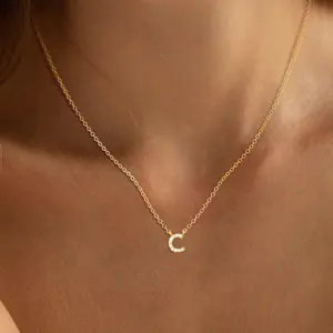 FREEKISS Initial Letter Necklaces For Women Dainty Pendant Necklaces Simple Jewelry A-Z Personalized Gift Trendy For Fashion For Christmas outdoorfun