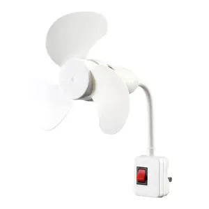 E27 Socket Fan Kit with Plug Adapter – Mini Quiet Electric Fan with Flexible Gooseneck Plug and Light Bulb Base, Energy-Saving Desk Fan for Kitchen, Bathroom, Dormitory, Office