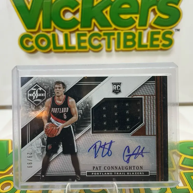 2015-16 Panini Limited Pat Connaughton Rookie Card #29/99 - Autographed with Player-Worn Material Patch!