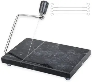 Handmade Marble Kitchen Cheese Cutter  Stainless Steel