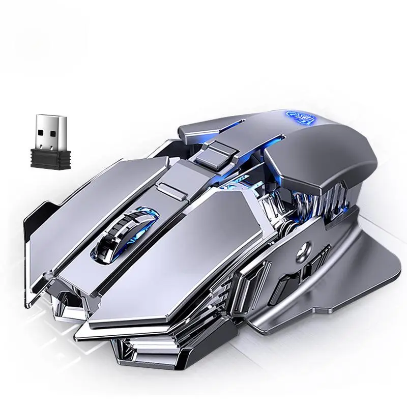 Ultra-Low Latency Headphones  Gaming Mouse, USB Rechargeable Silent Mechanical Click Mouse, High-performance Bluetooth-compatible Mouse for Gaming & Office Use, Computer Peripherals, Gaming Accessory wireless pc