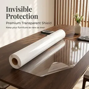 Invisible Protection Premium Transparent Shield, Keep Furniture New, Invisible Guard for Home Decor, Durable & Clear Protective Film