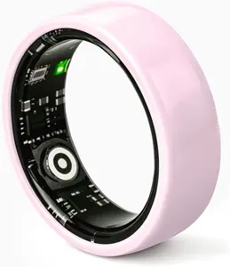 Slim Smart Ring  Waterproof Wearable Fitness Trackers forWomen Men Couple Gift Compatible with Android and iOSsummerwins