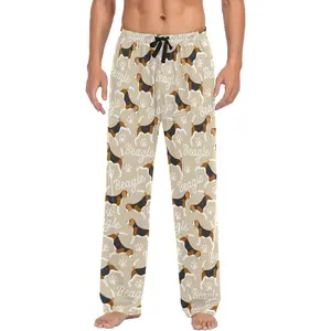 Men's Pajama Pants Super Soft Beagle Dog Sleep Lounge Pants Pjs Bottoms with Pockets