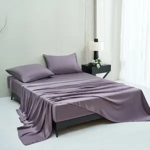 CLOUDTOUCH 100% Lyocell+ Sheet Set – Gray & Lilac Purple