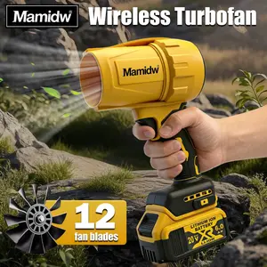 Lightweight Cordless Handheld Electric Blower, easy to hold without fatigue, perfect for clearing garden leaves, dust, metal filings and car interior cleaning.
