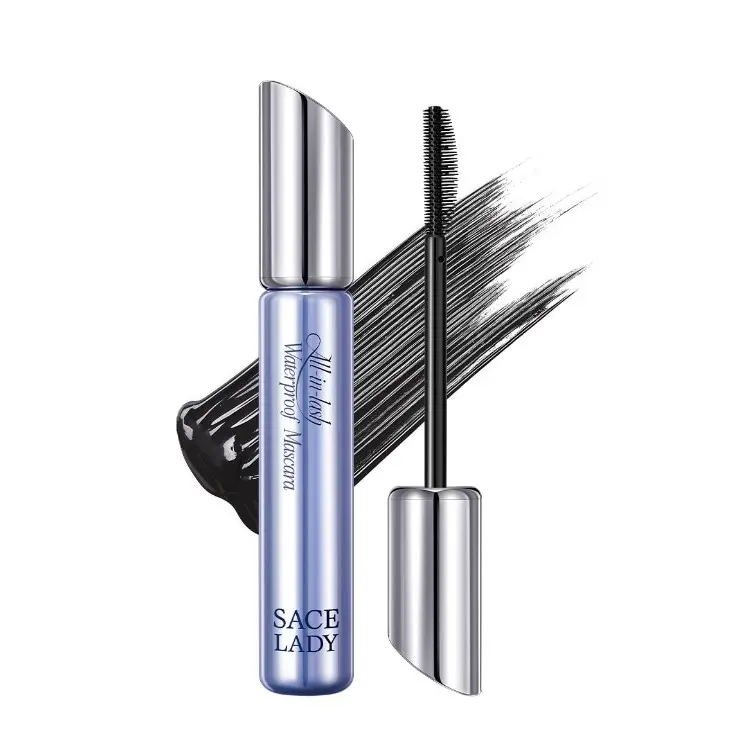 SACE LADY Waterproof Mascara, All-in-Lash Mascara Volume and Length Eyelashes, Smudge-proof and Sweat-proof, Long Lasting Curl, Natrual Black Eye Makeup Gift for Women