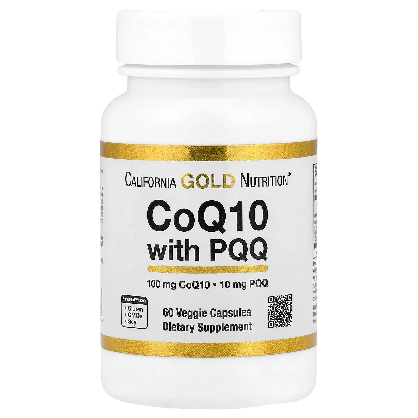 California Gold Nutrition CoQ10 with PQQ, 60 Veggie Capsules