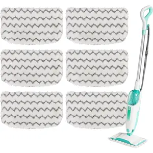 6 Pack Thickened Steam Mop Replacement Pads, Durable Microfiber Mop Pads Compatible with Shark S1000/S1000A/S1000C/S1000WM/S1001C, Washable Pads for Pet Owners and Families with Kids