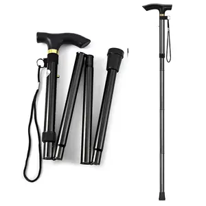 Lightweight Foldable Hiking Stick, Adjustable Retractable Hiking Stick, Portable Outdoor Camping Hiking Stick for Men & Women, Camping Tools