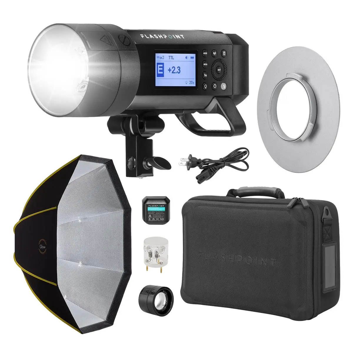 Flashpoint XPLOR 400 Pro Compact TTL R2 Monolight, Bundle with ParaSnap Octa 36 Softbox and Speedring