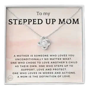 Stepped Up Mom | Stuff Gina Says, Gift for Stepmom, Bonus Mom, Foster, Adopted Mother, Grandma, Second Mama, From Step Daughter Son, Christmas Birthday