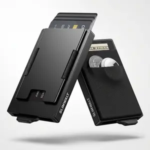 Multi-Functional Wallets for Men with RFID Blocking, Stylish Minimalist Pop-Up Card Holder with Soft Pocket, Large Capacity, Card Organizer Protector