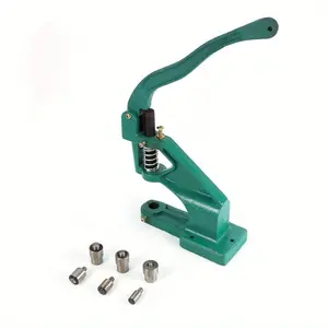NEW Rivet Press Machine Eyelets And Punch Machine Hand Press Grommet And Rivet Machine Practical Multi Purpose Hole Punch Set For Leather Fabric Belt Clothes Shoes Handbag Grommets - Business  Industry & Science