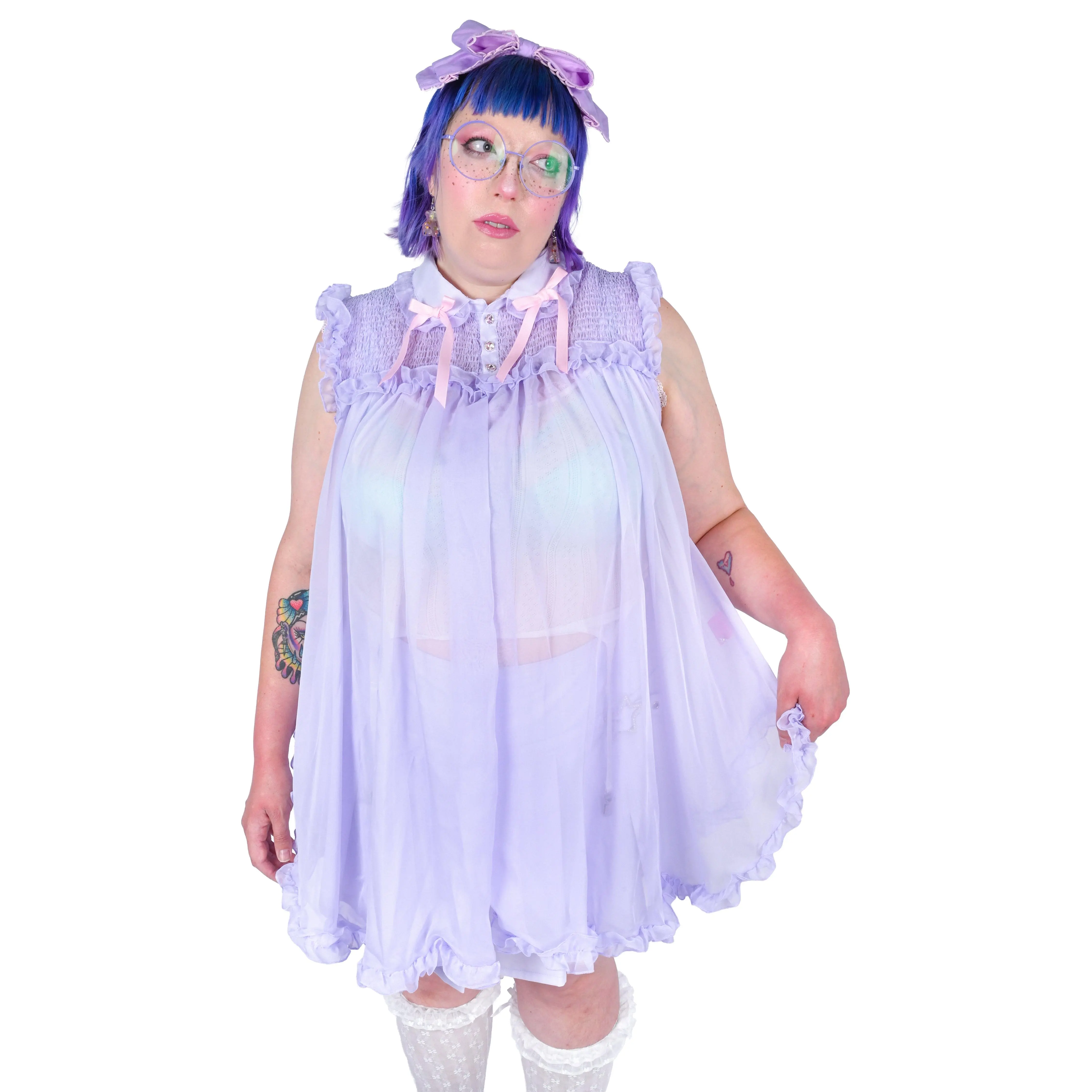 Vivi Peignoir - Lavender