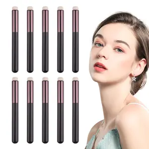 Eenty Multi‑Purpose Lip Balm Applicator - Round‑End Makeup Blending Brush For Women Girls, Reusable Lip Gloss Tool Professional Makeup Kit Beauty Accessory Must‑Have