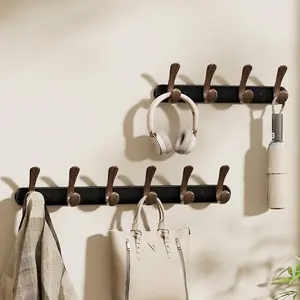 Door Back Hook No Drilling Wall Mount Storage Hooks Strong Load Capacity Vintage Style Bathroom Adhesive Clothes Hanger Traceless Sticky Hooks