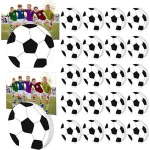 20 Pcs Soccer Place Card Holder Sport Ball Shaped Table Number Holder Wooden Base Picture Clip Memo Stand Photo Display Clip for Christmas Tabletop Centerpieces Wedding Birthday Party