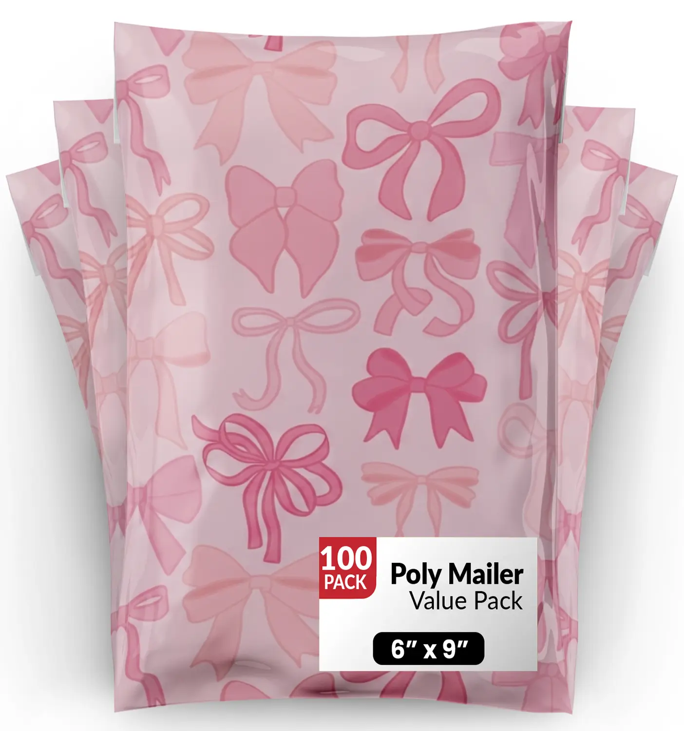 Bows Poly Mailers 6x9 - 100 pack Bows Poly Mailers 6x9 - 100 pack