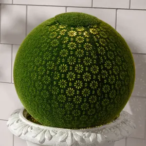 Girl Next Door 12" Flocked Illuminated Metal Sphere