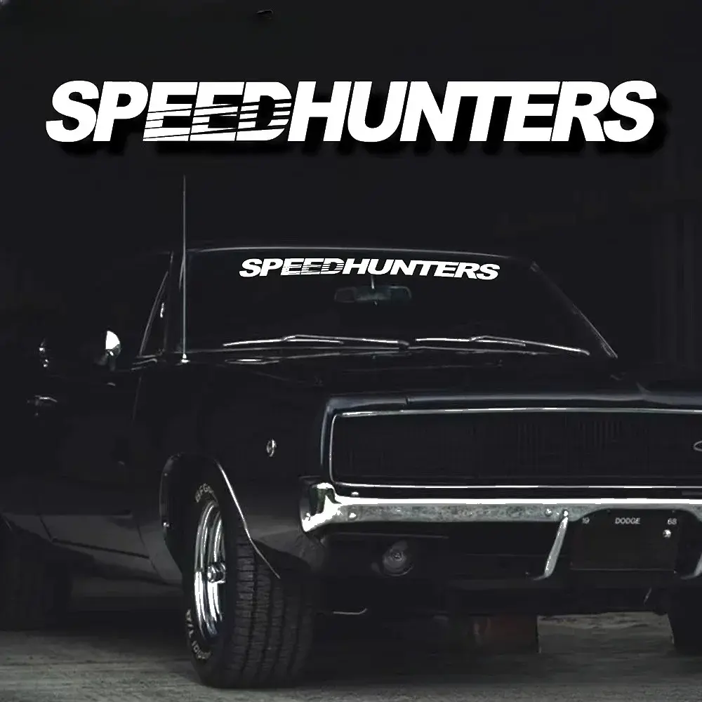 1PC Speed Hunters Car Windshield Reflective Sticker, Multiple Colors, DIY Car Styling Protection Waterproof Decal, Sport Racing Body Truck Window Vinyl, Car Stickers, Decal For Cars, Car Decals