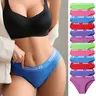 Hotcom Women's Solid Cotton Hipster Briefs 5/10-Pack - Low Waist, High Elasticity, Full Coverage, Breathable, Chic, Fit, Elegant Preppy Basics for Everyday, Athletic Activewear