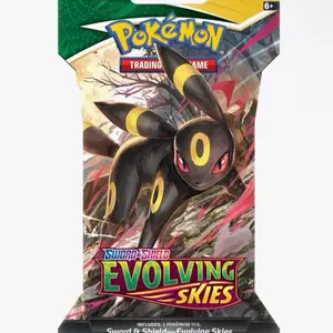 Evolving skies booster pack sleeve (live rip)