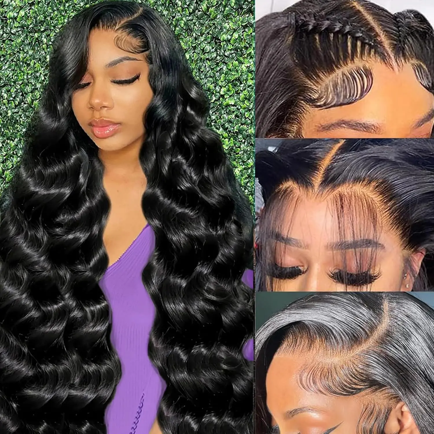 Body Wave Human Hair Wig 13X4 Lace Frontal Body Wave Wig 200% Human Hair Wig Prelucked Hairline with Baby Hair