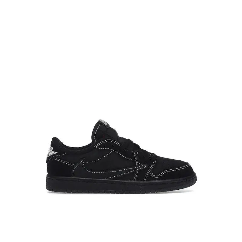 Jordan Kid's 1 Retro Low OG SP Travis Scott Black Phantom Basketball Shoes, from StockX