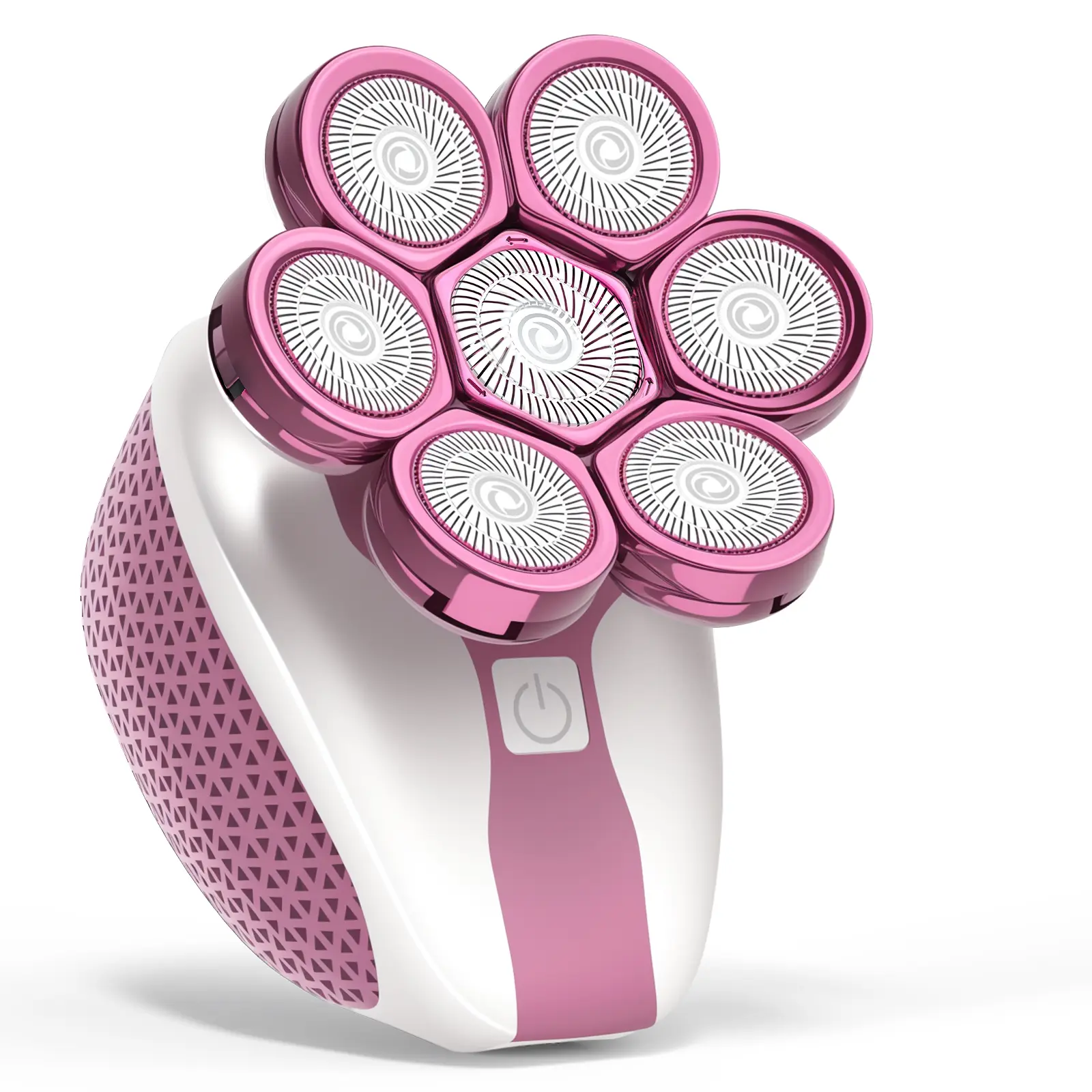 Women's Multi-Function Electric Shaver - 7D Floating Head, IPX7 Rated, Rechargeable, Wet/Dry Hair Remover with LED Display for Body & Face (Pink)