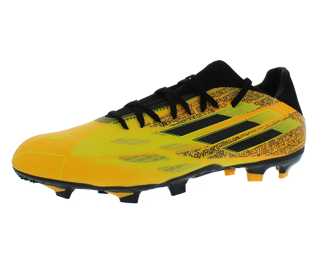 Adidas X Speedflow Messi.3 Lace-Up Firm Ground Unisex Sports Cleats - Messi Signature, Multi-Size, Unisex Fit Ease Outdoor Sports Footwear