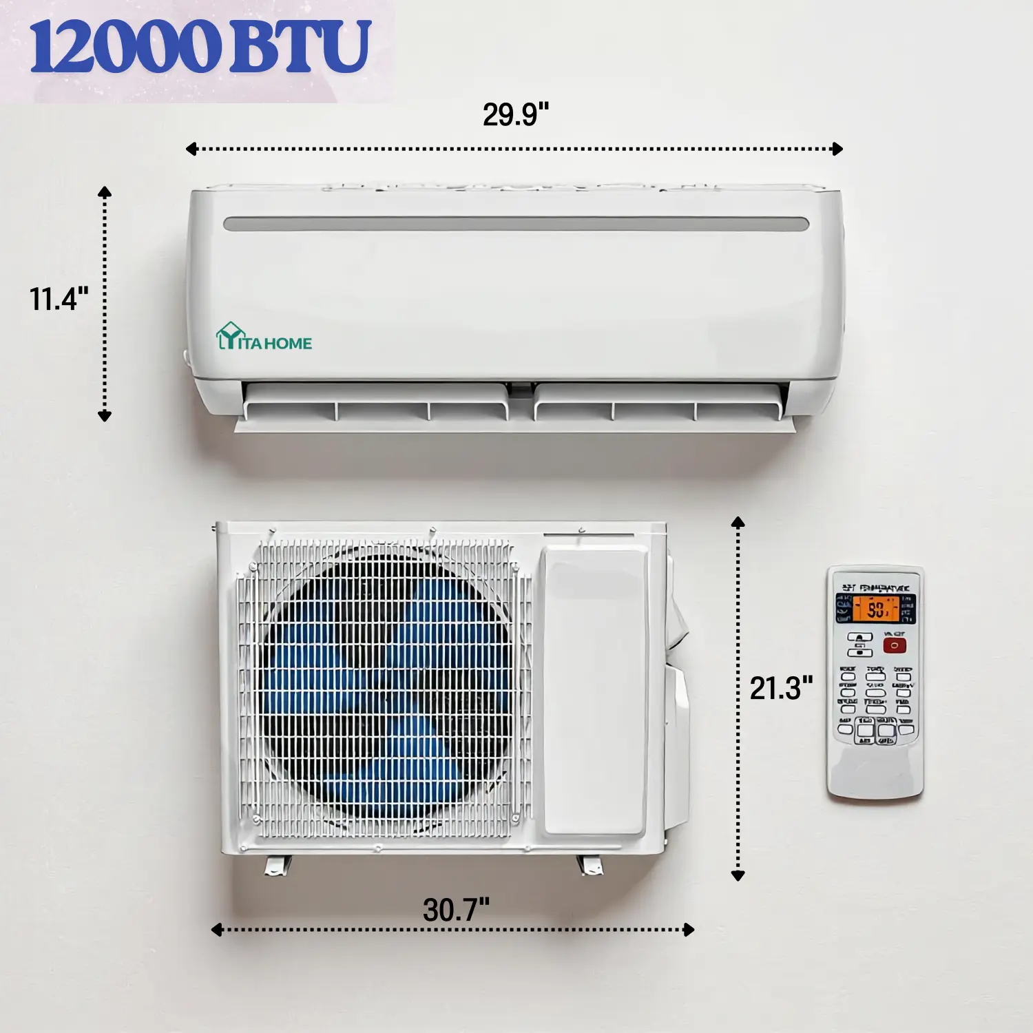 12000 BTU 115V / 20 SEER2 -- WiFi