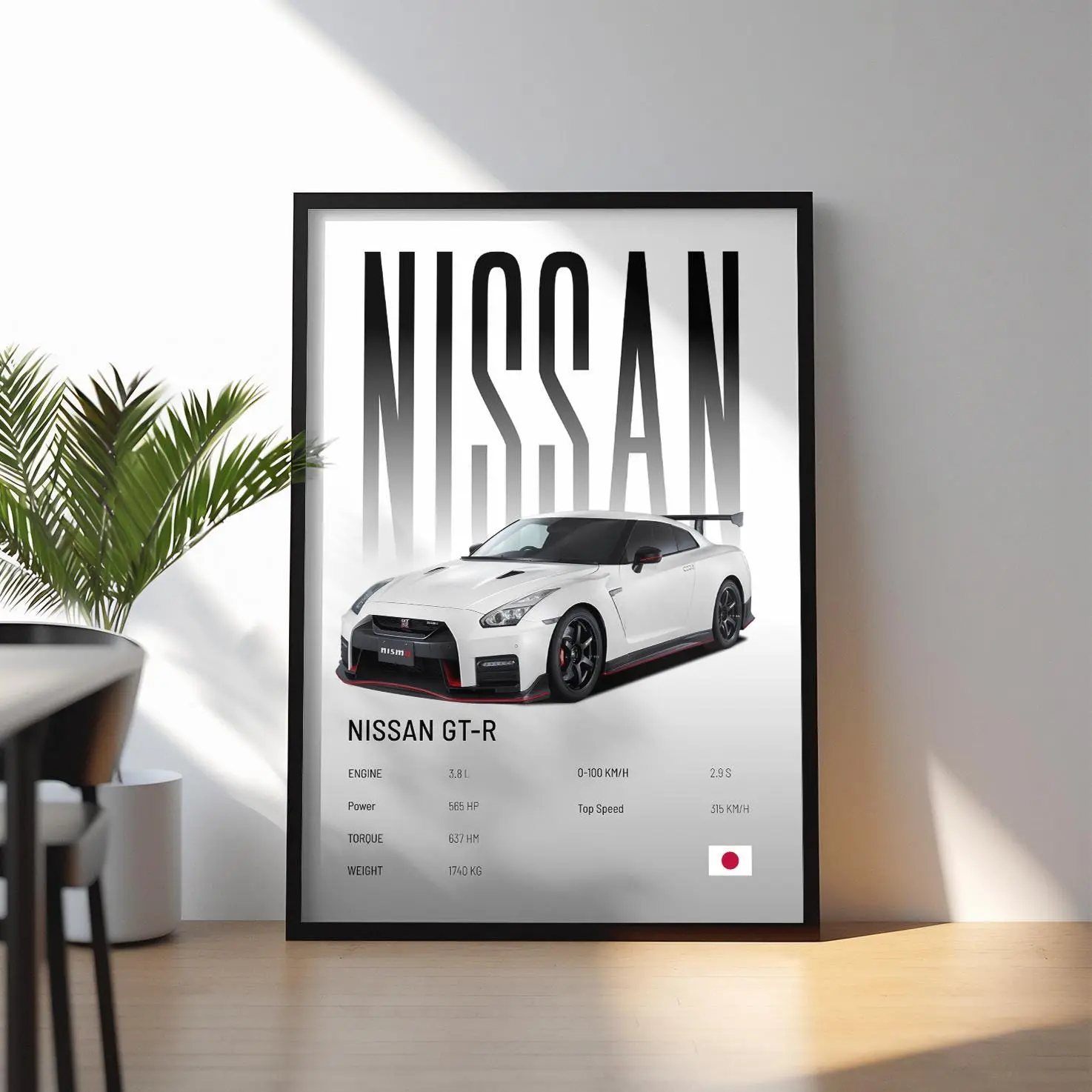 Nissan GT-R Poster | Car Print | Hyper Car Poster | Super Car Print | Art Print | Car Poster | Home Decor | Wall Decor