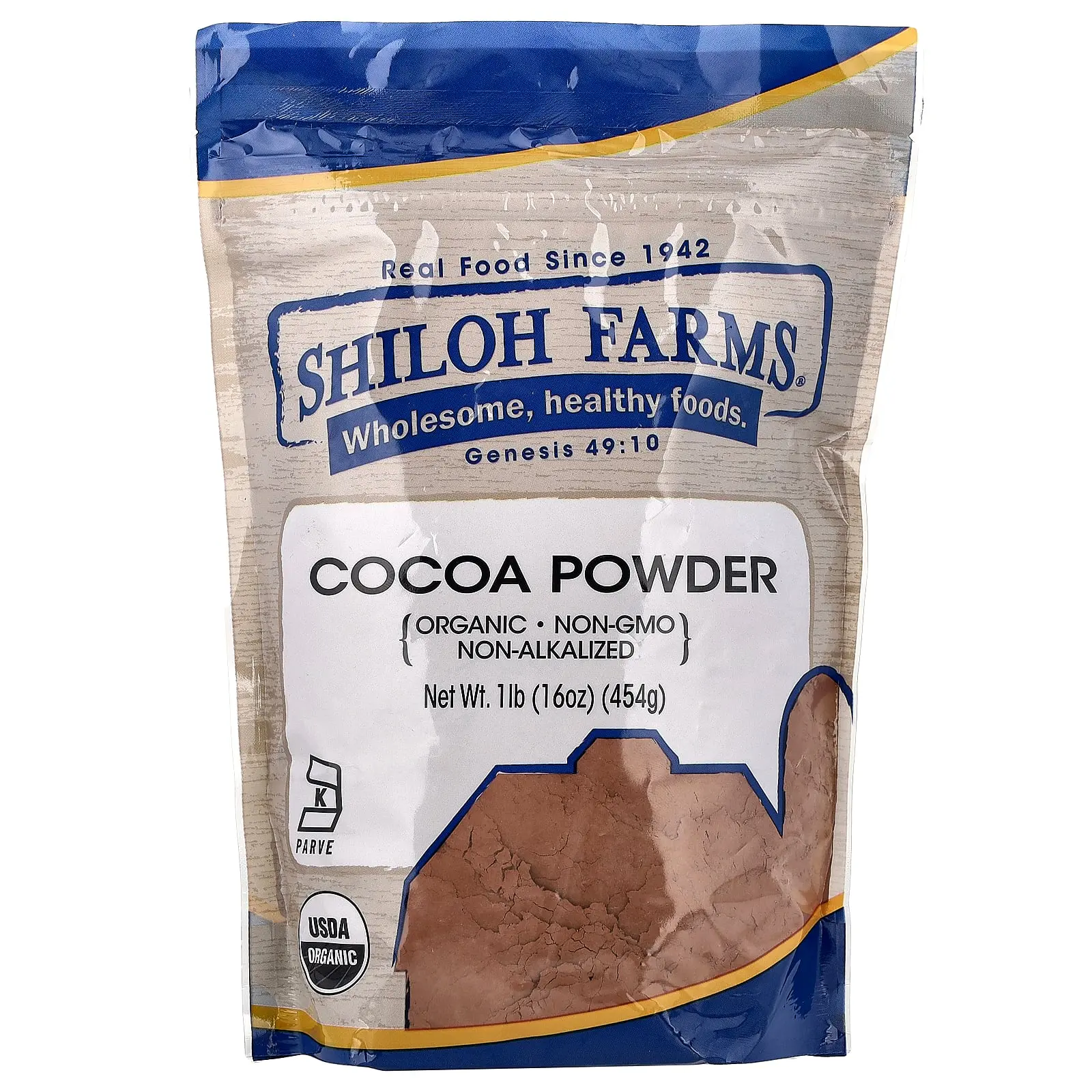 Shiloh Farms Organic Cocoa Powder, 16 oz (454 g)