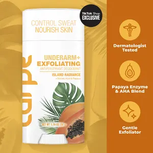 Carpe Underarm+ Antiperspirant Deodorant with Skincare Benefits - Brighten, Smooth, Soothe, and Illuminate Dark or Irritated Underarms - Brightening Deodorant - Glycolic Acid and Vitamin C -