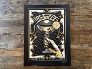 [Sale off up to 50%] [Free ship] [No Frame] ORIGINAL Eagles March 20-21 2026 Sphere Las Vegas Poster