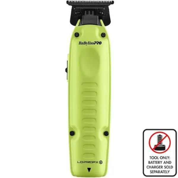 BaBylissPRO FXONE Lo-ProFX Limited Edition Neon Yellow Trimmer – Professional Cordless Hair & Beard Trimmer | JCAVES USA