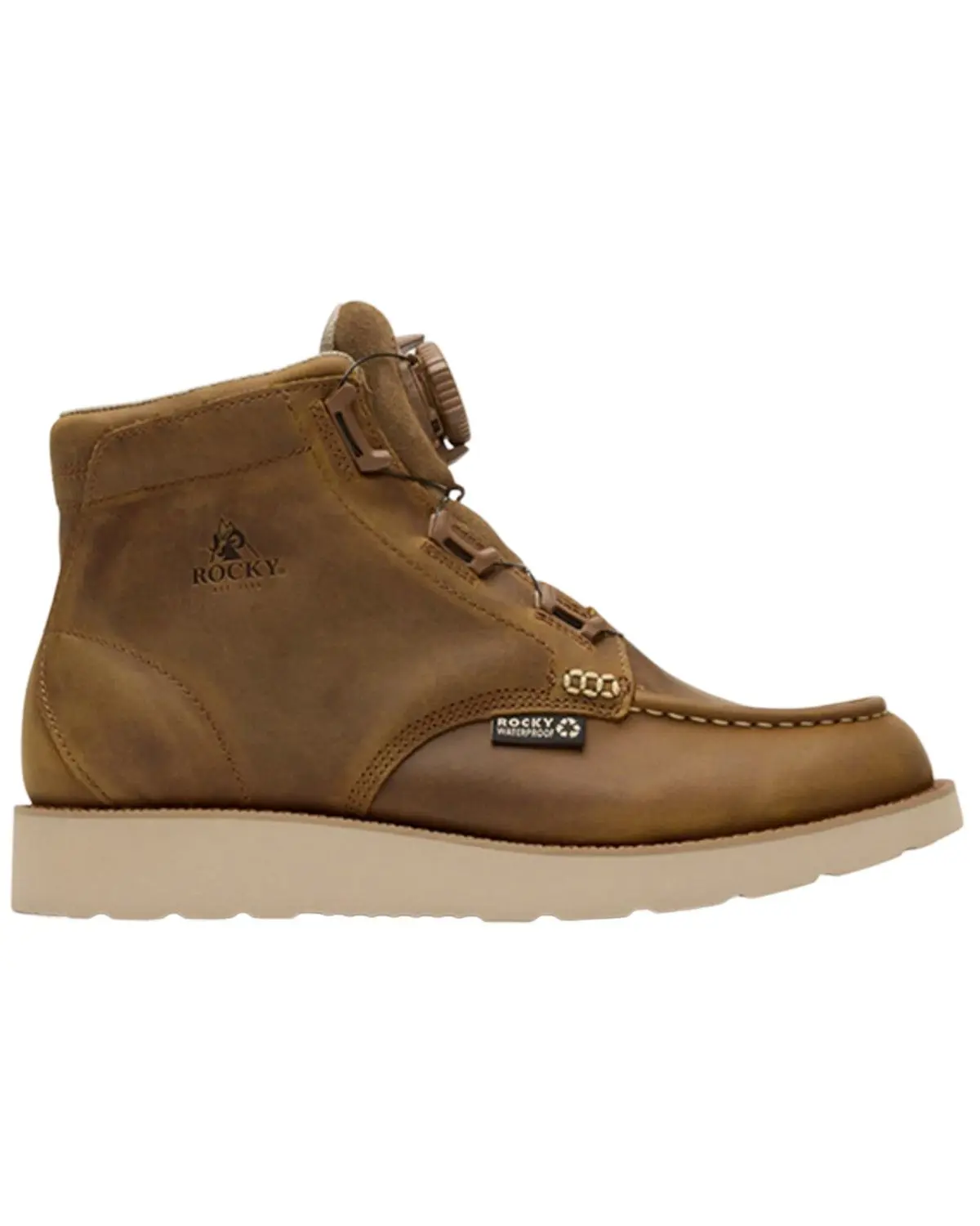 Rocky Men's Men'S Monocrepe Wedge 6" Boa&Reg; Work Boot Composite Toe - Rkk0512