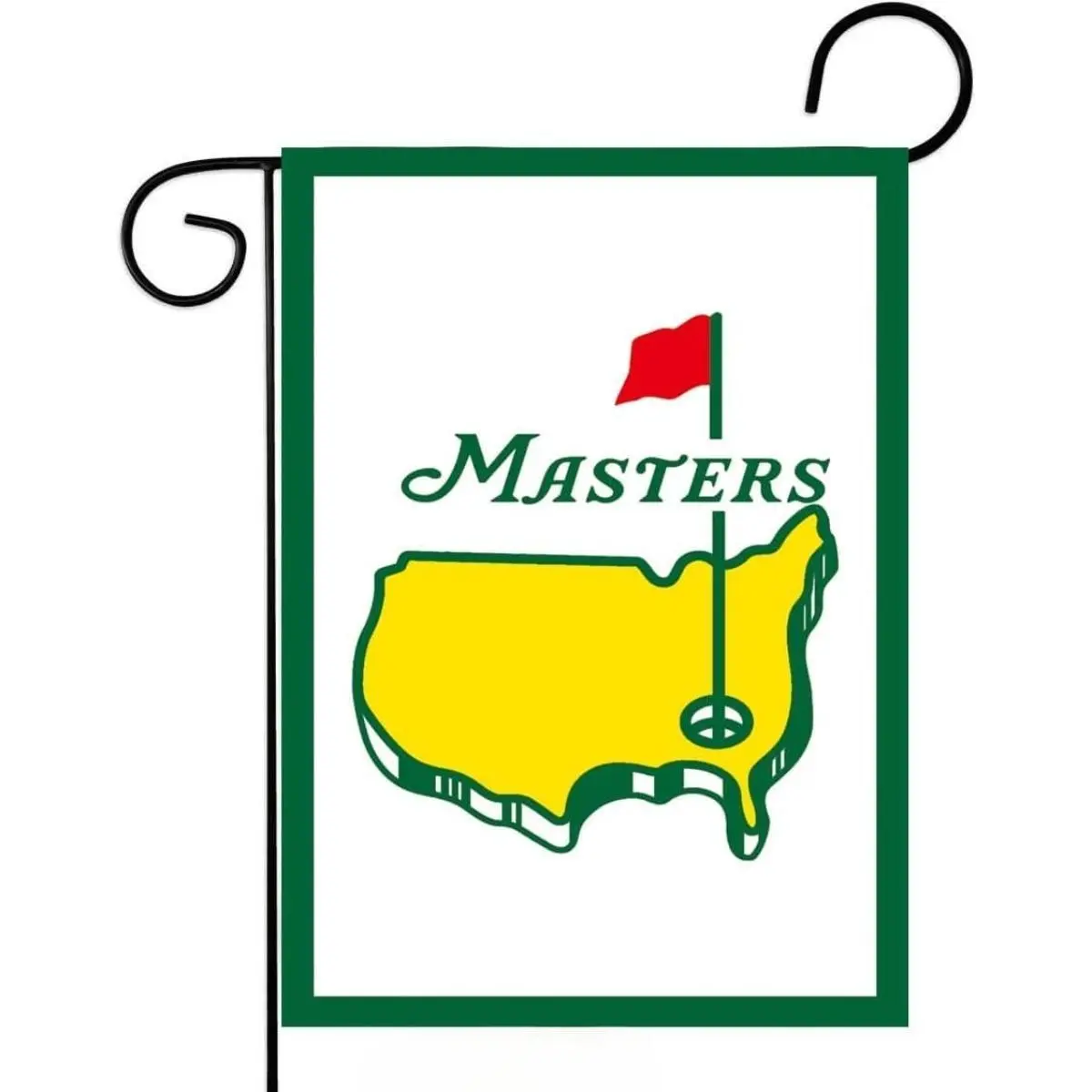 Masters Golf Tournament Garden Flag 12x18in, Double-Sided Augusta National Golf Yard Decor, Masters Logo Outdoor Banner for Patio Porch Golf Fans