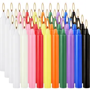 40 Pack Assorted Color Spell Chime Candles, 4 Inch Mini Taper Candles for for  Decor Kitchen Decor Wedding Decoration-10 Colours