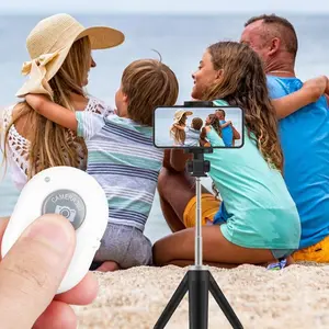 Wireless Bluetooth Camera Shutter Remote Control - Universal Selfie Clicker for Mobile Phones, Cellphone Accessories, Android iOS Smartphones, Tablets, and Other Devices